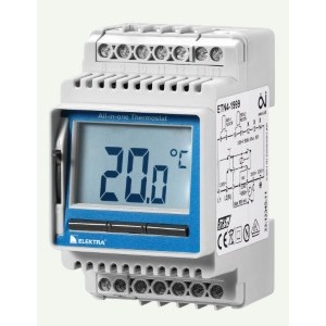 Elektroninis termostatas DIN-šina ETN